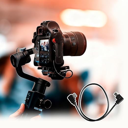 Camera Shutter Release Cable USB-C to Multi-USB for DJI Ronin-SC/RS2/RSC2/RS3/RS3 Pro/PS3 Mini/RS4/RS4 Pro Stabilizer,for SN A6400 A6600 A7R4 A7R5 A7S3 A7M4 Camera RSS Upwards Control Cable 30CM