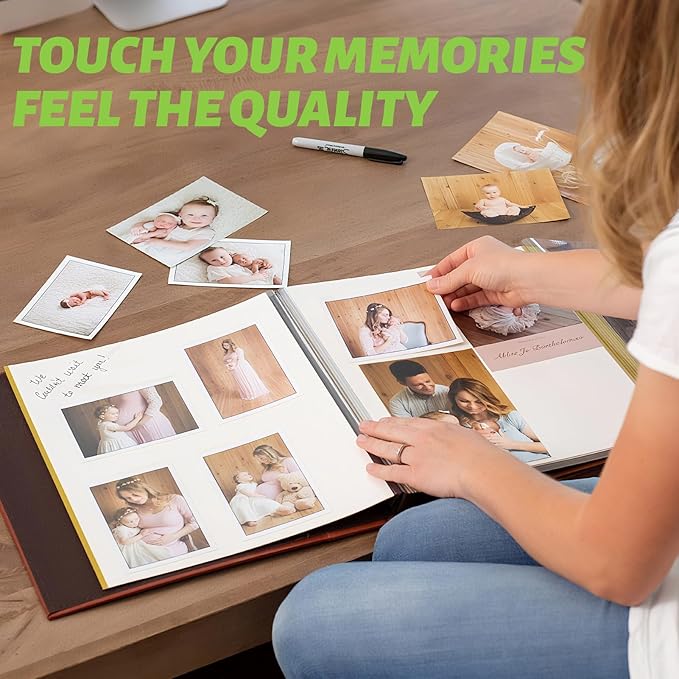 Uinkit Bright White Single Sided Glossy Photo Paper - 4x6 Inch 180gsm (48lb), 50 Sheets Instant Dry Dye Inkjet Paper, Scratch Resistant Professional Photo Printing for Home DIY Memories