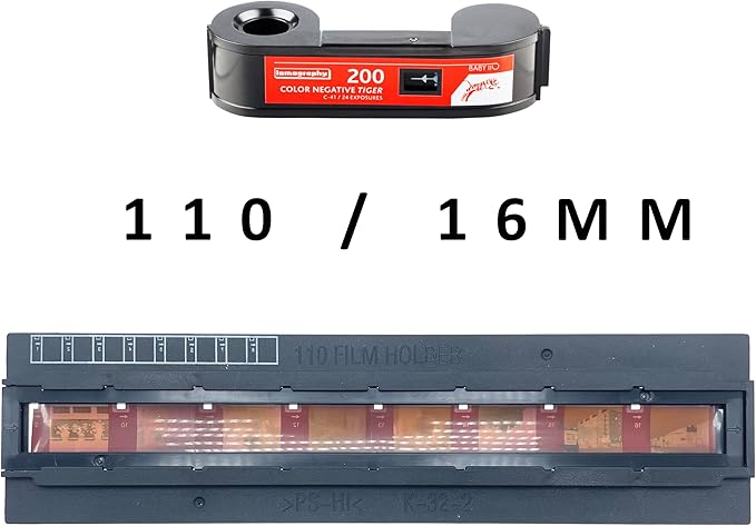 OKLILI 110 / 16mm + 120 & 220 / 60mm Photo Holder Assy Brownie Asp Film Holde Scanning Negative Holder Compatible with Epson Perfection V500 V550 V600