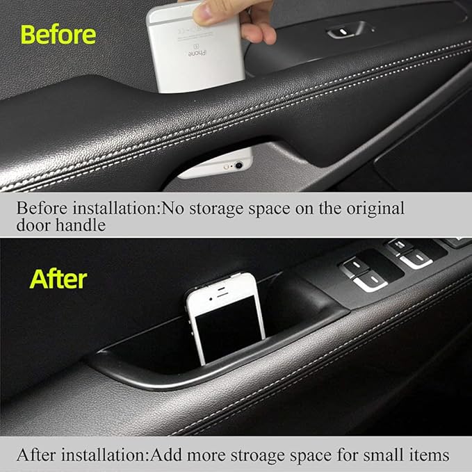 Vesul Front Row Door Organizer Grab Tray Compatible with Kia Sorento 2016 2017 2018 2019 2020 ABS Tray Armrest Phone Container Handle Pocket Insert Glove Pallet