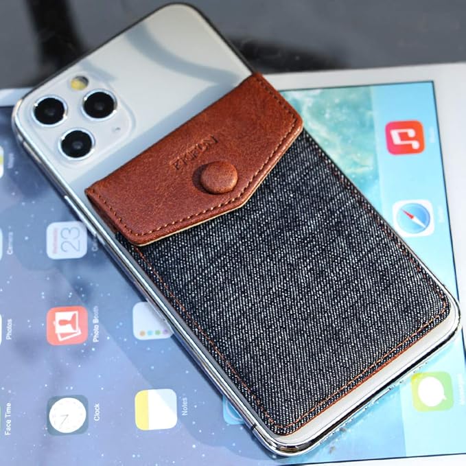 Ultra-Slim Self Adhesive Credit Card Leather Wallet