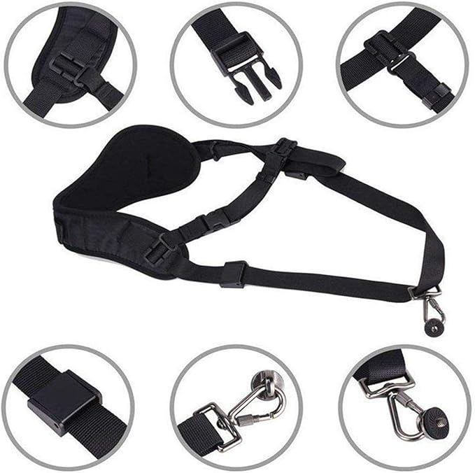 WANBY Camera Padded Shoulder Neck Strap Quick Release Sling Belt for DSLR SLR
