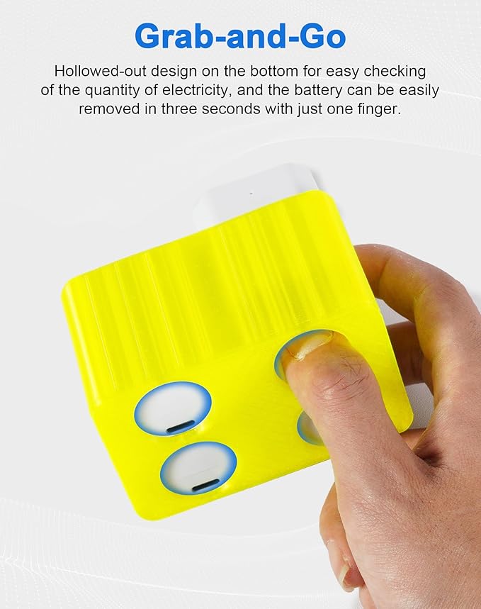 Selens TPU Air Bladder NP-FZ100 Camera Battery Case Bag Box for Sony NP-FZ100 Battery (Yellow 4 Sections)
