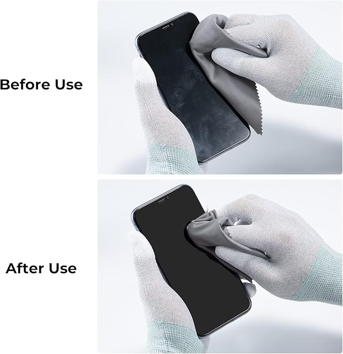 K&F CONCEPT 3 Pack Microfiber Cleaning Cloth（15x18cm）, Washable Lens Cleaning Cloth for Cleaning Camera Lenses, Glasses, Screens, Cameras, Eyeglasses, LCD TV Screens, Tablets