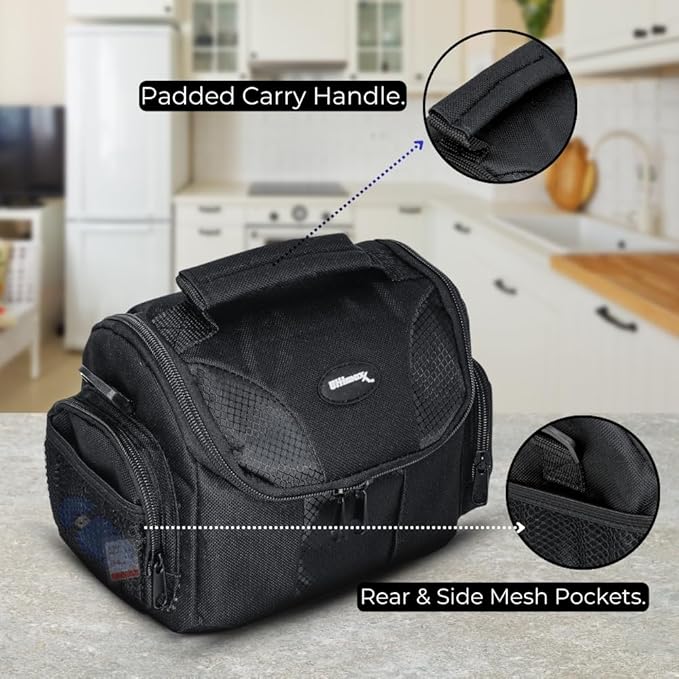 Ultimaxx Medium Carrying Case/Gadget Bag for Sony,Nikon, Canon, Olympus, Pentax, Panasonic, Samsung & Many More SLR Cameras & Camcorders