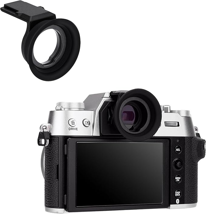 X-T50 Eye Cup Eyecup Eyepiece, Extended Long Soft Rubber Eyecup Viewfinder Cover for Fuji Fujifilm X-T50 XT50 Mirrorless Camera, Soft Silicone Material, Comfortable for Eyeglass Wearers