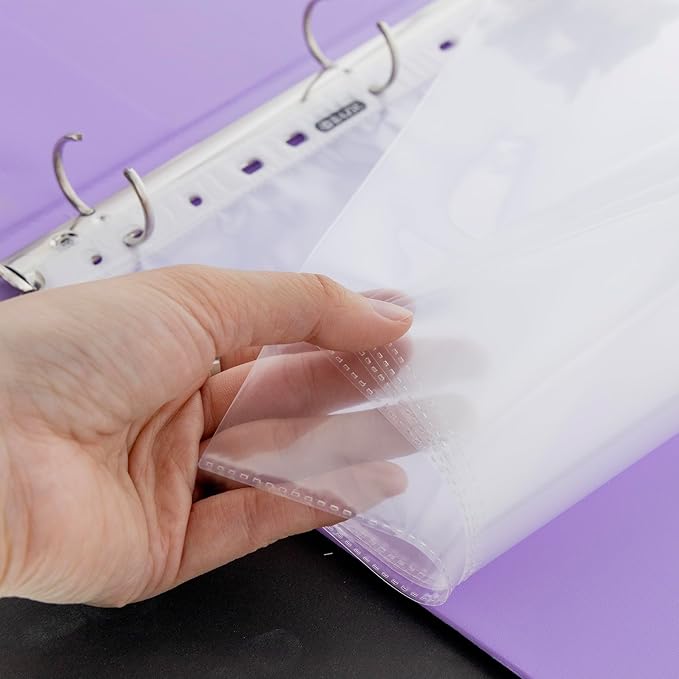 BAZIC Sheet Protectors Economy, Fit 8.5x11 Inch Paper, 11 Hole Clear Plastic Sleeves Ring Binder Sheets, Archival Safe (10/Pack), 1-Pack