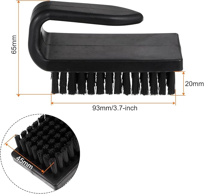 HARFINGTON 2pcs Anti-Static Cleaning Brush U Shape Handle 20x45mm PV Plastic Conductive Bristles Anti Static ESD Brushes for Clean PCB Laptop Keyboard Fan, Etc
