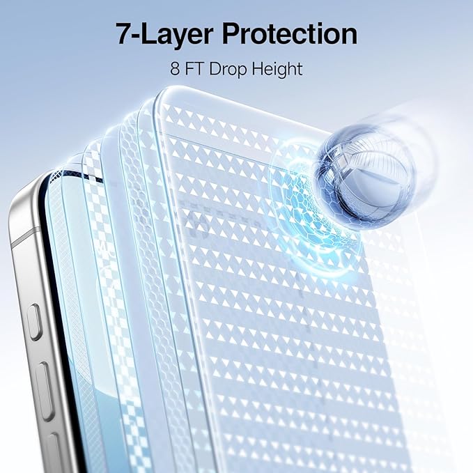 SMARTDEVIL 2 Pack for iPhone Air Screen Protector Tempered Glass, HD Clear Film, Easy Installation, Dust-Free Box