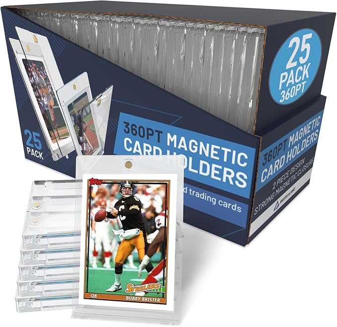 Premium 35PT - 360PT Magnetic Card Holder Case | Magnetic Trading Card Holder, Pro Sports, Football, Basketball, Baseball, MTG & TCG U-V Hard Protectors With Ultra Clear Design Display For Collectors.