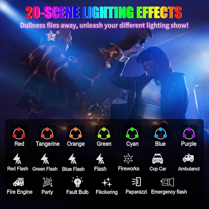 108 RGB Video Light, 2200mAh Camera Light with 3CCT/ 360° Full Color/20 Lighting Effects, 2500-6500K LED Selfie Light for iPhone-CRI 97+, Portable Phone Light for Party, Photography, Streaming (Pink)