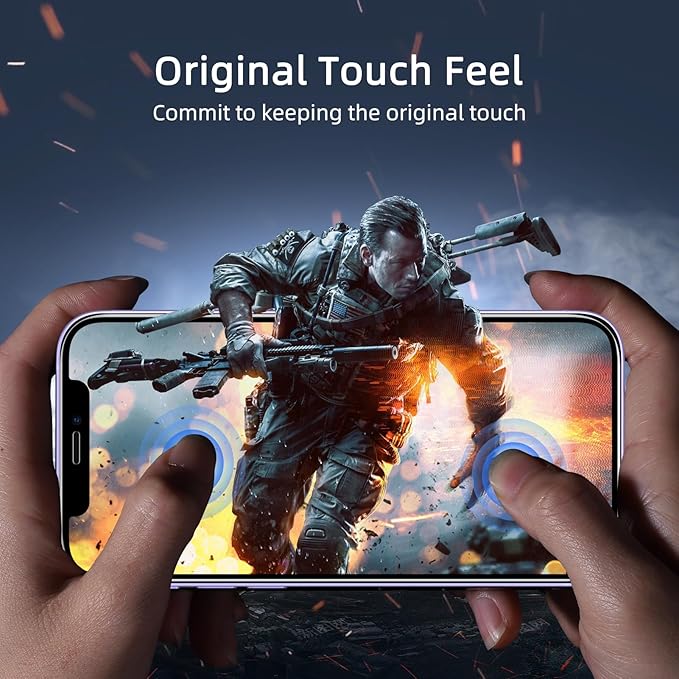 ruwa Screen Protector for iPhone 12/12 Pro [6.1 Inch] [3-Pack] Tempered Glass Film with Easy Installation Frame, Ultra HD, 9H Hardness, Scratch Resistant, Full Coverage, Case Friendly