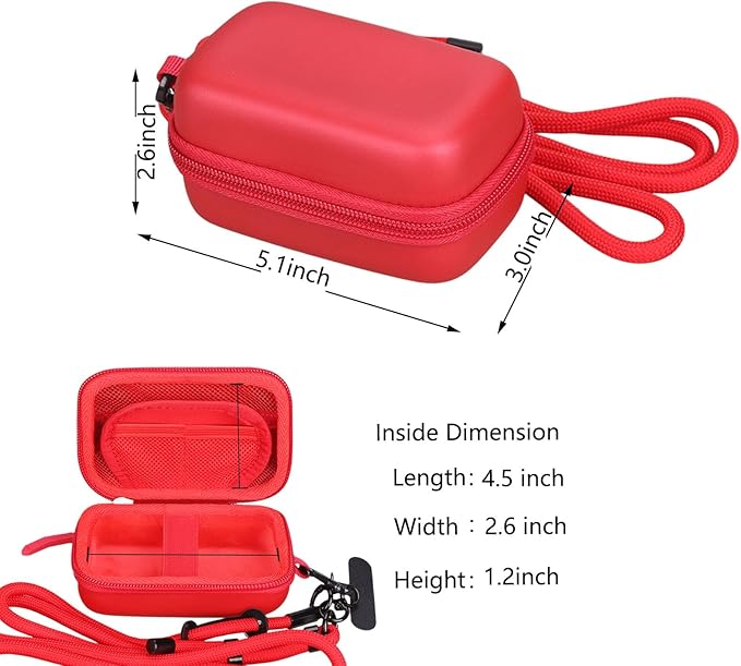 Tourmate Hard Storage Case for Digital KODAK PIXPRO FZ55/ FZ45/ FZ43/ FZ53 Camera,Travel Case for KODAK Friendly Zoom FZ41/FZ243/FZ245/FZ255/KODAK EKTAR H35N/H35(Only Box) (PU, Wine Red)