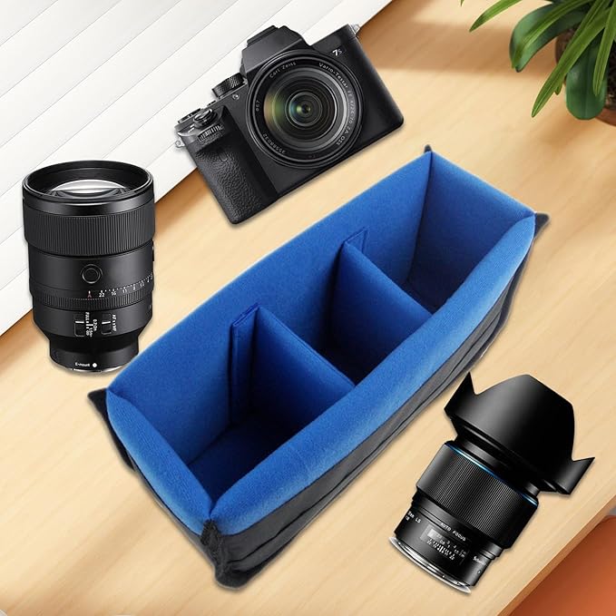 Shockproof DSLR Camera Insert Organizers Case Partition Divider Protections Bag
