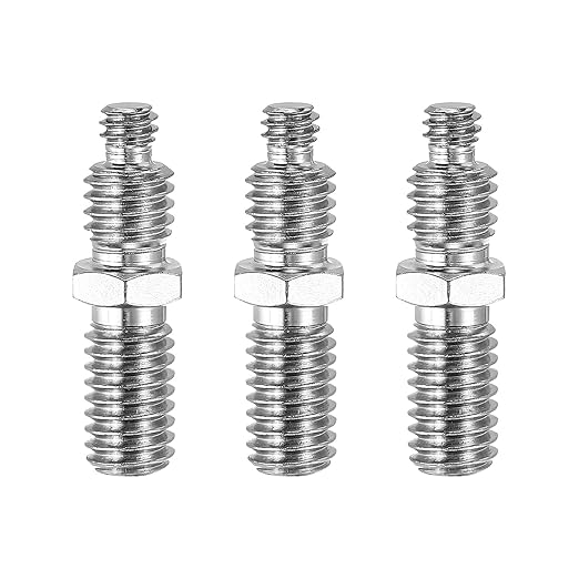 PATIKIL Tripod Screw Adapter 1/4" to 3/8" Male Thread Reducing Screw Tripod Mounting Thread Converter for Tripod Monopod of Camera, 3Pcs