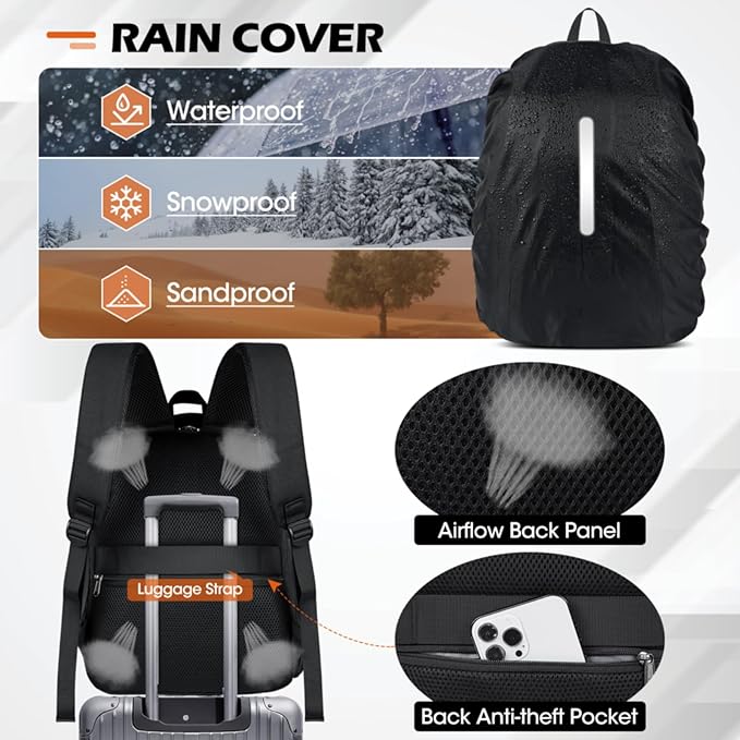 SDYSM Camera Bag Backpack Professional for DSLR SLR Mirrorless Camera Waterproof Laptop Back Pack 14 Inch with Rain Cover Anti Theft Travel Case Large Capacity Photography Backpack Black | Professional, for DSLR, SLR, Mirrorless Camera, Waterproof, Lap...