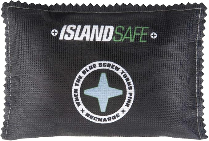 Rechargeable Safe Dehumidifier Bag 100g, Microwave Fast Reactivated Desiccant, Moisture Absorbing Packet for Safes, Cabinets, Home Closets, Car, Black (1, 5x3.5inch)