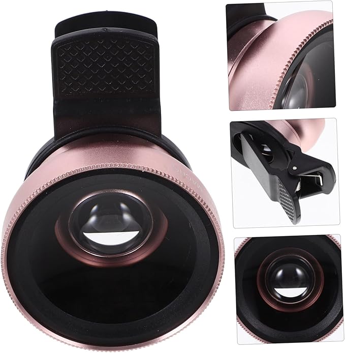 Homoyoyo Wide Angle Macro Phone Lens Dual Function Lens with Uv Protection Durable Clamp Design Compatible with Smartphones and Tablets Professional Photography Accessory