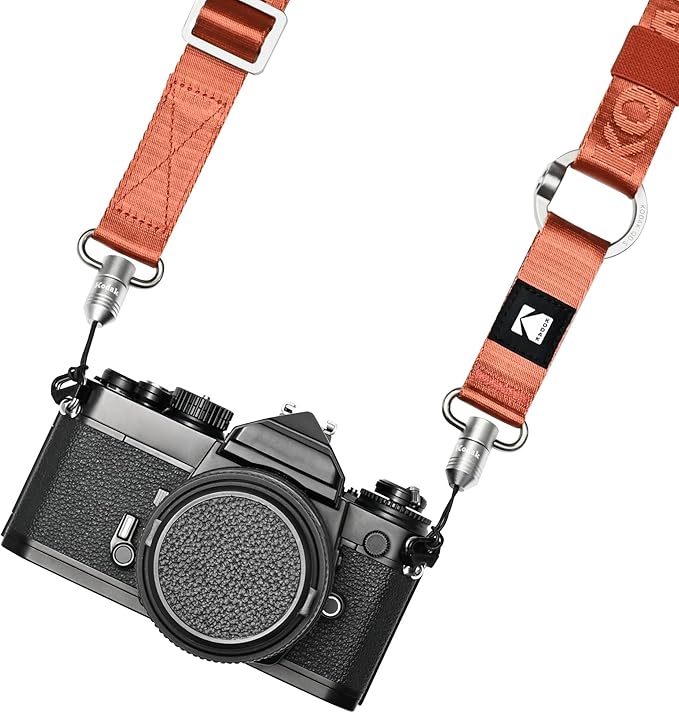 KODAK Multi-Purpose Camera Strap (Burgundy) - Quick-Detach System, Lightweight, Durable Metal Swivels, Multiple Usages, SLR Cameras, Compact Cameras, Smart Phones