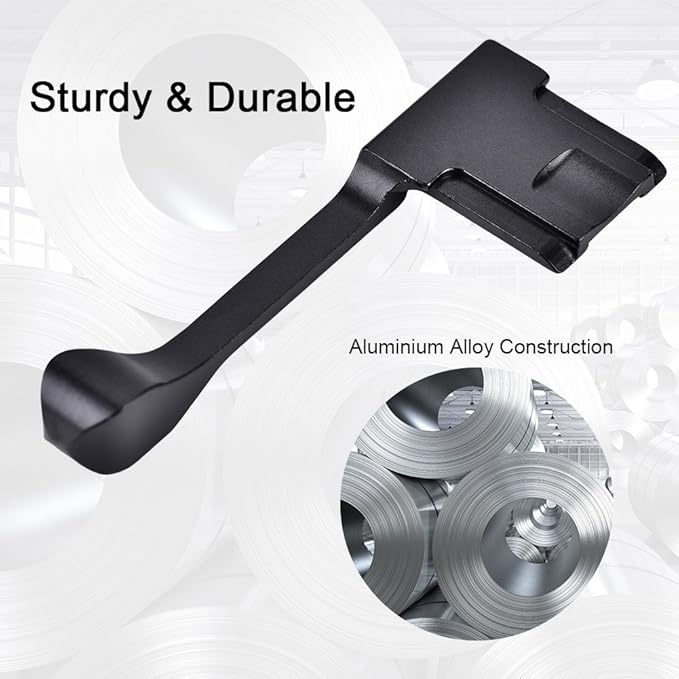 Black Camera Thumb Grip,Aluminum Alloy Thumb Up Hand Grip for X100F/X100T/X70/X30/X-A3/X-/X-/X-Pro2/X-Pro1/X-M1Camera(Black)