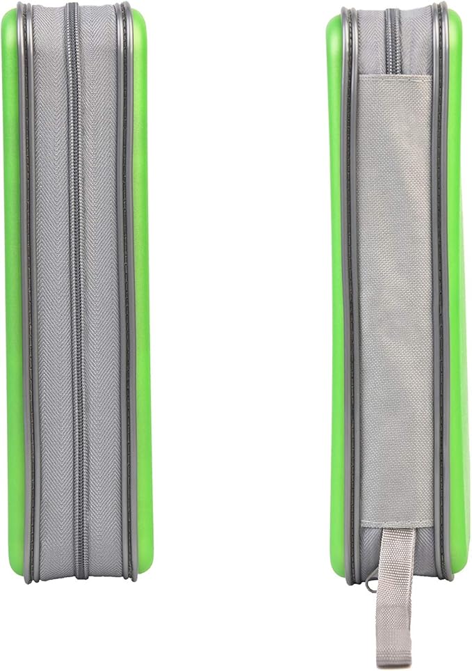 UENTIP CD Case,96 Capacity Book Portable Hard Plastic Case Holder Organizer Wallet Protective DVD Storage (96, Green)