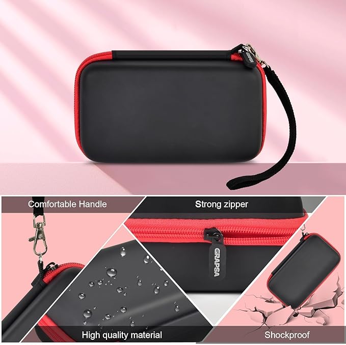 Grapsa Case Compatible with ESOXOFFORE for Dylanto for Anchioo for WEEFUN for GKTZ for Amzelas for Mafiti Instant Print Camera for Kids, Film Camera Storage Holder Organizer Bag (Box Only)- Black