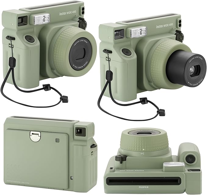 Fujifilm Instax Wide 400 Instant Camera + Camera Case + 4 AA Batteries + Photo Album, Cleaning Pen (60 Sheets)