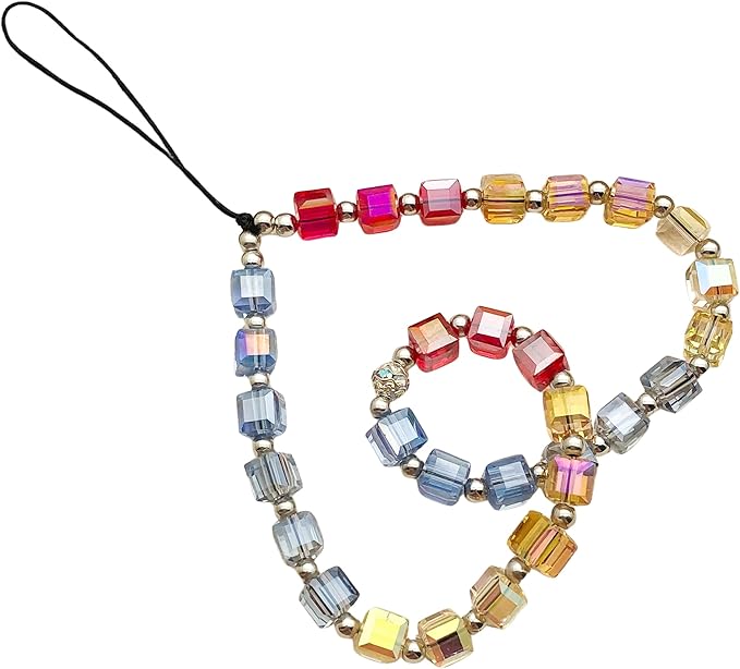 Beaded Camera Wrist Strap Cute Digital Camera Charm Lanyard Phone Chain Keychain Beaded Phone Lanyard Bag Charm