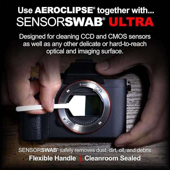 Aeroclipse Optic Cleaning Fluid - Non-Flammable Camera Lens Cleaner and Digital Sensor Cleaning Solution for Coated Lenses, Telescope, Projector and Other Optical Products - Dropper Tip (15ml) - 0.5oz