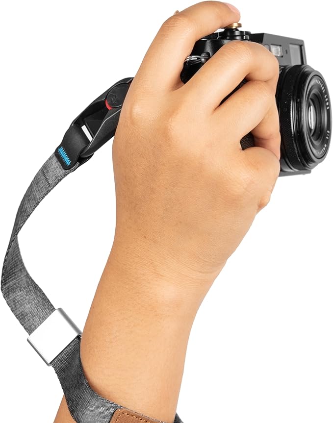 Peak Design Cuff Camera Wrist Strap, Compatible with DSLR, Compact and Point-and-Shoot Cameras, Low Profile, Quick Release