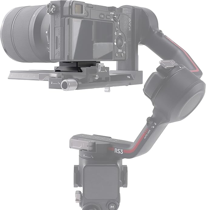 Hersmay Upper RS4 Quick Release Plate for DJI Ronin RS4 Mini /RS4 Pro/SC 2 / RSC 2 / RS 3 / RS 3 Pro Gimbal Accessories Mounting Plate for Mirrorless Camera Fit Arca-Swiss Standard