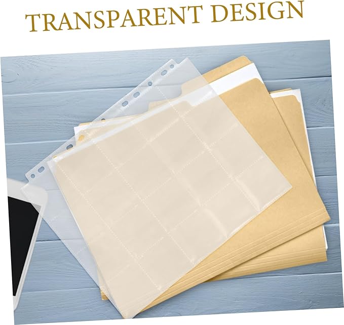 Angoily 30pcs Acid Negative Film Sleeves for Storage Pages Protects Film Negatives for Easy Organization and Transport