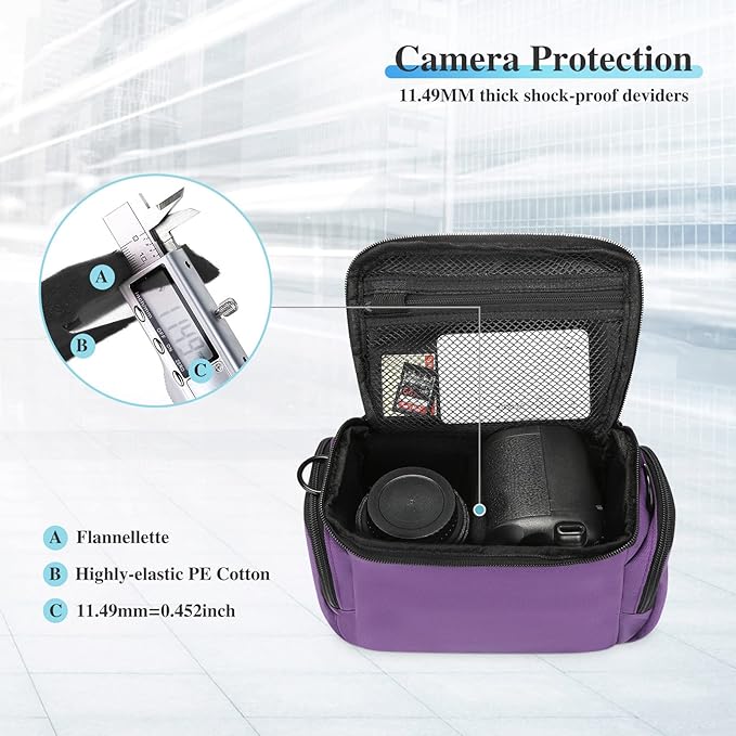 G-raphy Camera Case Bag DSLR SLR Bag for Canon, Nikon, Sony,Panasonic, Olympus and etc