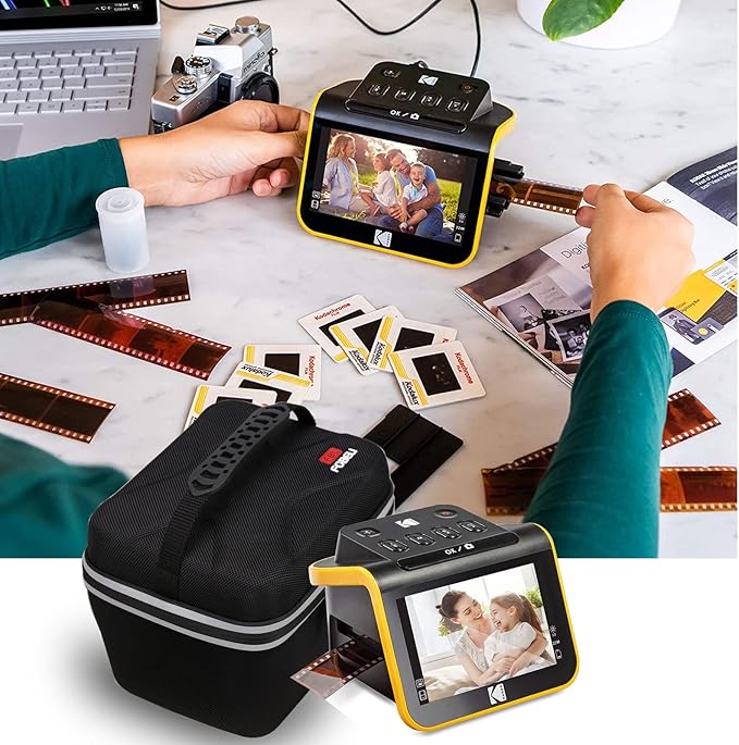 FBLFOBELI Portable Storage Case Compatible for KODAK Slide N SCAN Film and Slide Scan with Large 5” LCD Screen, EVA Hard Travel Protective Container Bag Shockproof (Case Only)