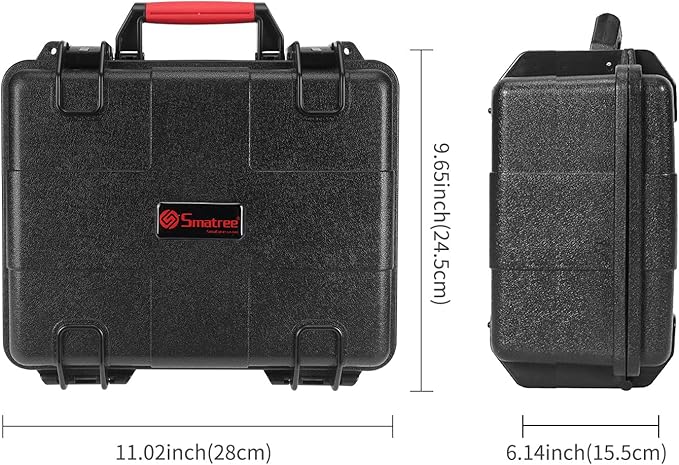 Smatree GA700-3 Waterproof Hard Case Compatible for GoPro Hero 13/12/11/10/9/8/7/6/5/4/3 Plus/3/GoPro 2018/AKASO Brave 7 LE/DJI OSMO Action Camera, 11.7 Liter(Camera and Accessories Not Included)