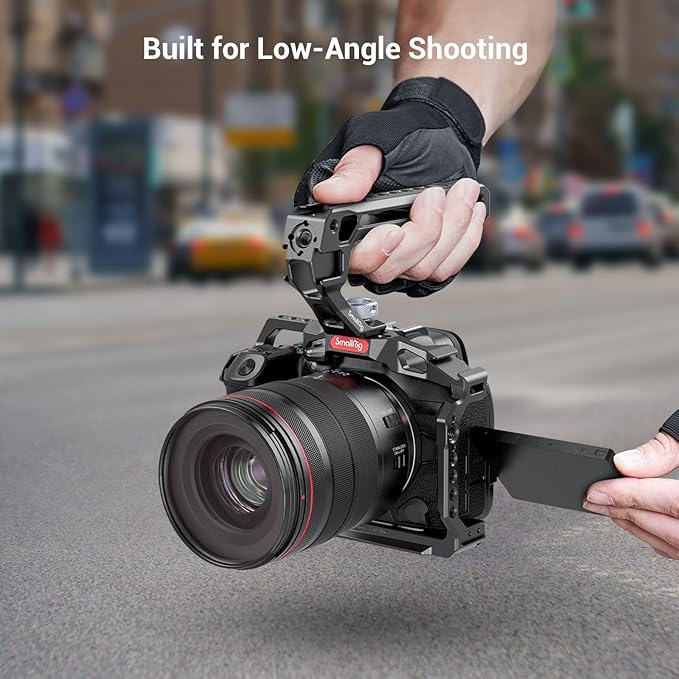 SmallRig Top Handle with 3/8"-16 Locating Pins for ARRI Grip for Camera Cage, Universal Video Rig with 5 Cold Shoe Adapters to Mount DSLR Camera with Microphone/LED Light/Monitor - 3765