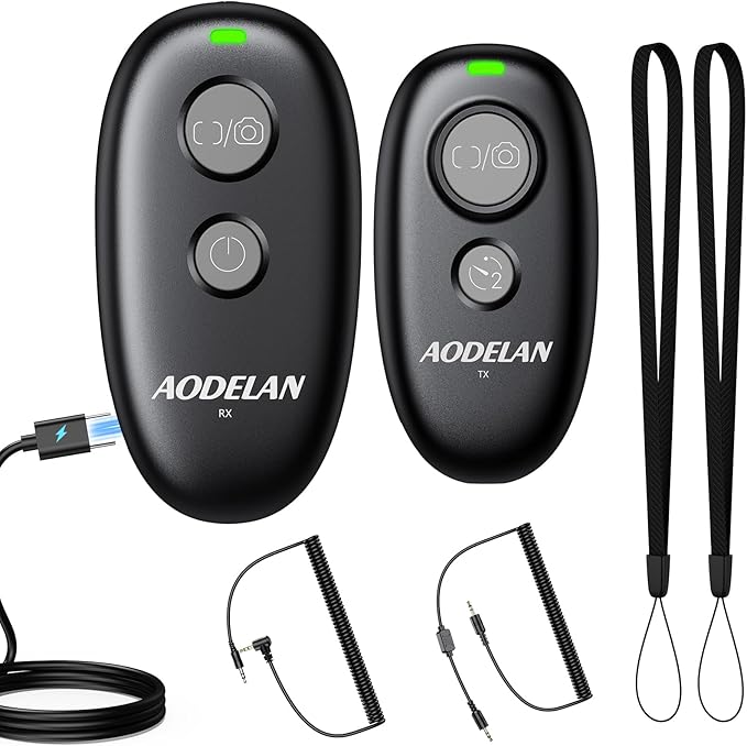 Upgrade for Fujifilm Rechargeable Wireless Camera Remote Control,AODELAN Shutter Release Compatiable with Fuji X-S20, X-S10,X-A5,X-T100,X-T50,X-H1,XF10,X-T200,X-E4,GFX 100II,X-M5,GFX100RF,X-E5