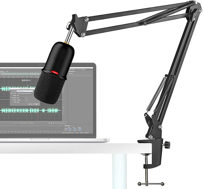 Boom Arm Stand for HyperX SoloCast 2 Boom Arm - Professional Adjustable Scissor Mic Stand Compatible with HyperX SoloCast 2 Microphone by YOUSHARES