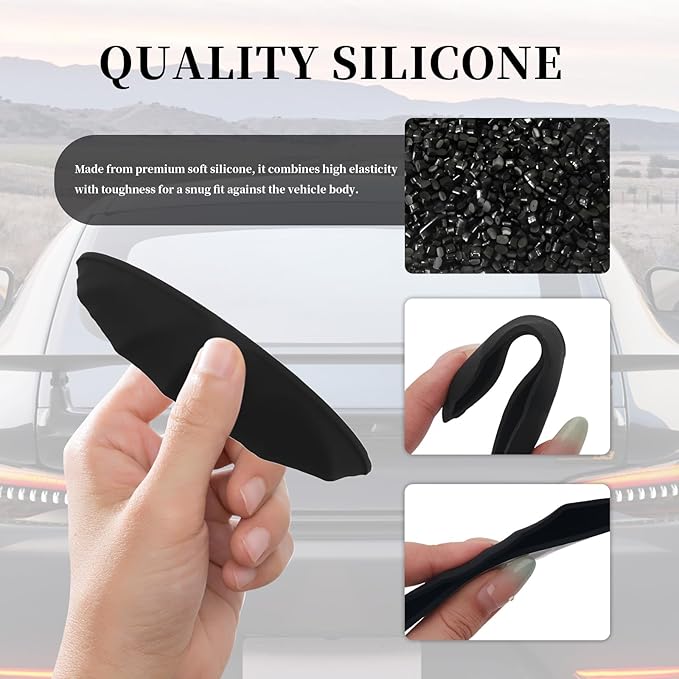 Silicone Car Backup Camera Rain Shield,Soft Wider Backup Camera Rain Cover for Providing Clear Reversing Image,Universal Self-Adhesive Reverse Cameras Rains Cover Car Accessories (Standard)