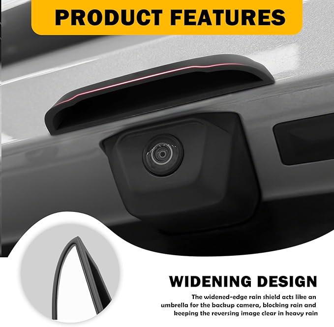 Car Backup Camera Rain Shield,Wider Car Back Up Camera Rain Cover Avoids Rain from Touching Lens,Silicone Car Rear View Cameras Cover with Adhesive Backing Car Accessories(Small:For widths:0.63“-0.9”)