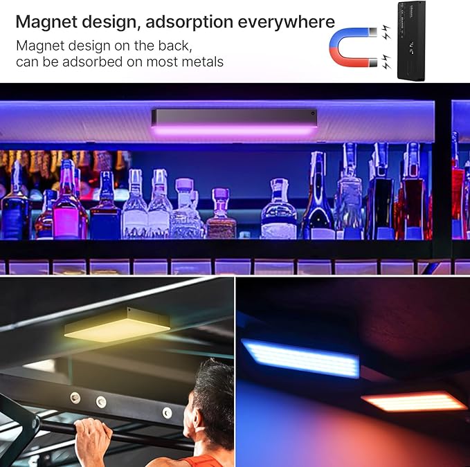 ULANZI PL-01 RGB Video Light, Portable RGB Camera Light with 4000mAh Battery, 360° Color 20 Light Effects, CRI≥95 2500-9000K LED Panel DSLR Photography Lighting for YouTube, Video Conference, Vlogging