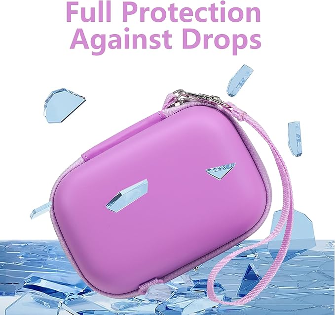 Leayjeen Kids Camera Case Compatible with Goopow/Dwfit/Slothcloud/Colofree/KIZJORYA Kids Camera Toys and Children Digital Video Camera,Best Christmas and Birthday Gifts-Purple(Case Only)