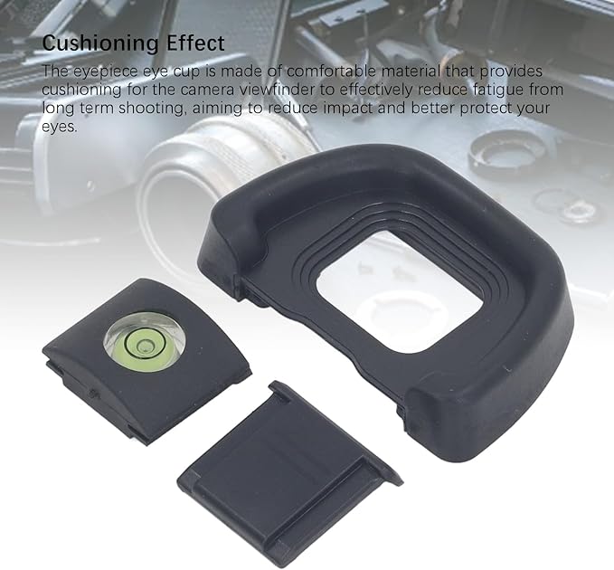 Eyepiece Eyecup Eye Cup, DK 31 Viewfinder Eyepiece Eyepiece + Level + Hot Shoe Cover 3 in 1 Set for Camera Viewfinder Microsingle Goggles
