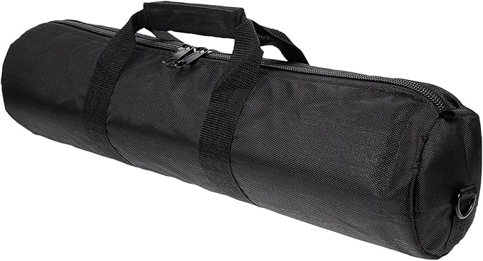 Kisangel Thickened Tripod Carrying Case Padded Equipment Bag for Photography Light Stands Mic Stands with Zipper Closure and Shoulder Strap, 55cm X 13cm, Protective Storage for Travel