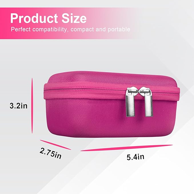 Canboc Carrying Case for KODAK EKTAR H35/ H35N/ KODAK Snapic A1 Film Camera, H35/ Snapic A1 Film Camera Bag, Zipper Mesh Pocket fits Film, Batteries, USB Cable, Rosered (Case Only)