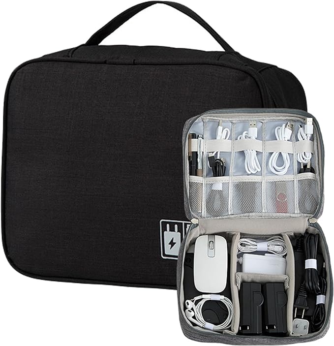 AYANICA Organizer Case Small Electronic Devices USB Charger Accessories Mouse Phone Cable SD Power Bank Earphone