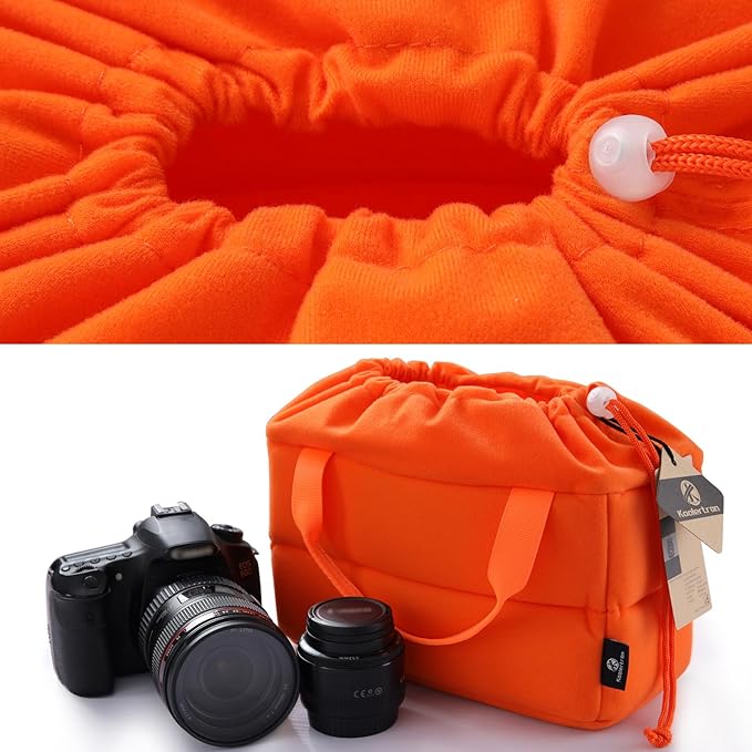Koolertron Shockproof Camera Photo Bag for SLR TLR Camera Insert Partition Padded Case,Can be Put Directly Into the SLR Camera Bag With Freely Adjustable Compartment