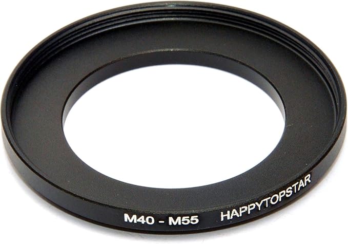 Metal M40 to M55 Male to Female 40mm to 55mm M40-M55 Step-Up Coupling Ring Adapter for Lens Filter