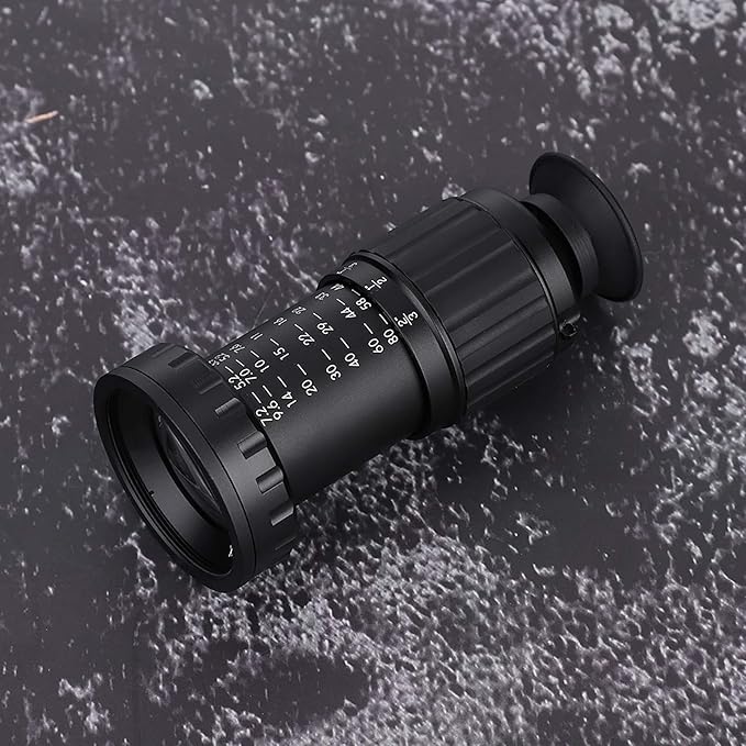 VD-11X Micro Director HD Viewfinder Scene Viewer with 11X Magnification for Film TV Photography, Aluminum Multi Coated Optical Glass, Black Color, Suitable for Most Formats