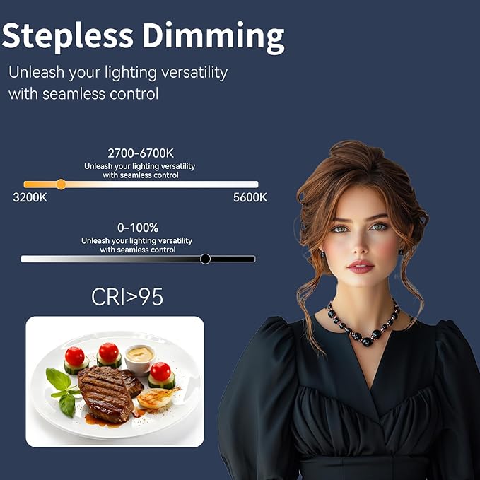 Large Barber Light with72 inch Stand, 55W 6500K Full-Screen Selfie Light Ring with Tripod 360 Phone Holder,Remote Controller,Box Black, (black-011,13)